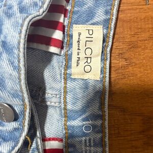 Pilcro Light Blue Women Denim Jean Skirt